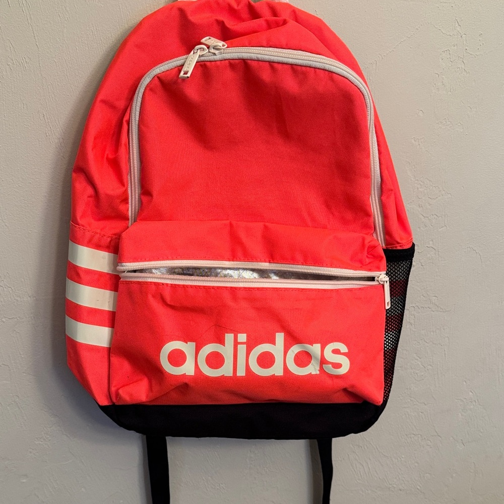 Adidas Bright Pink and Black Backpack